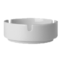 Пепельница «Мэп»;фарфор;D=105,H=35мм;белый