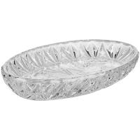 Ваза д/конфет;хрусталь;,H=35,L=280,B=165мм;прозр.