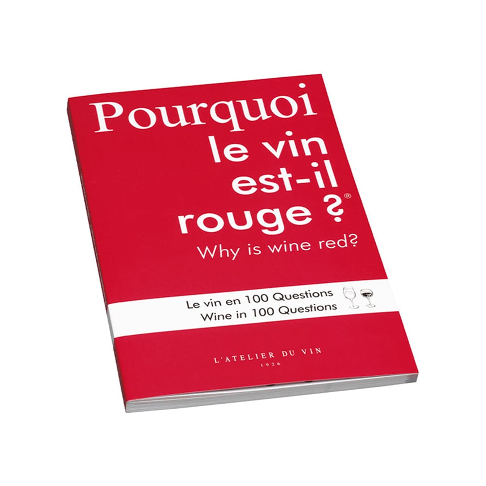 Брошюра «Pourquoi le vin est-il rouge? Le vin en 100 questions»;бумага;красный