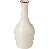 Ваза для цветов «Кларет»;фарфор;D=6,H=14см;бежев.,бордо