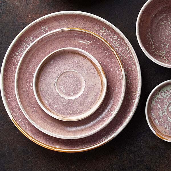 Блюдце «Пион»;фарфор;D=120/38,H=18мм;розов.