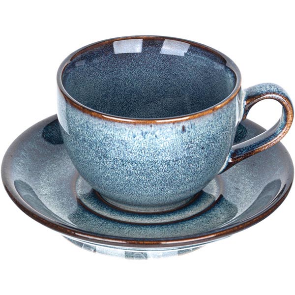 Блюдце;фарфор;D=14,5см;синий