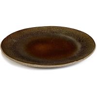 Тарелка;бетон;D=28см;серый