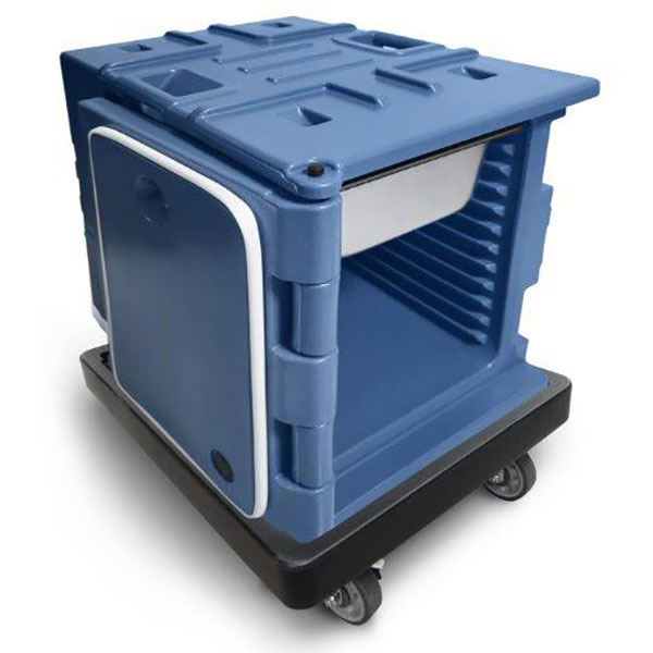 Термоконтейнер с фронтальной загрузкой;полиэтилен;,H=62,L=65,B=45см;синий