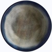 Тарелка глубокая «Нанокрем Дарк Блю»;фарфор;D=25,H=5см;тем.син.,зелен.