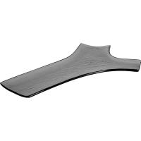 Блюдо для подачи;стекло;,L=31,B=19см;серый