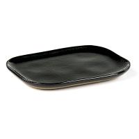 Блюдо «Мерси» №3;песчаник;,H=14,L=145,B=105мм;синий