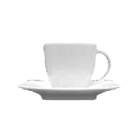 Блюдце «Виктория»;фарфор;,H=15,L=149,B=149мм;белый