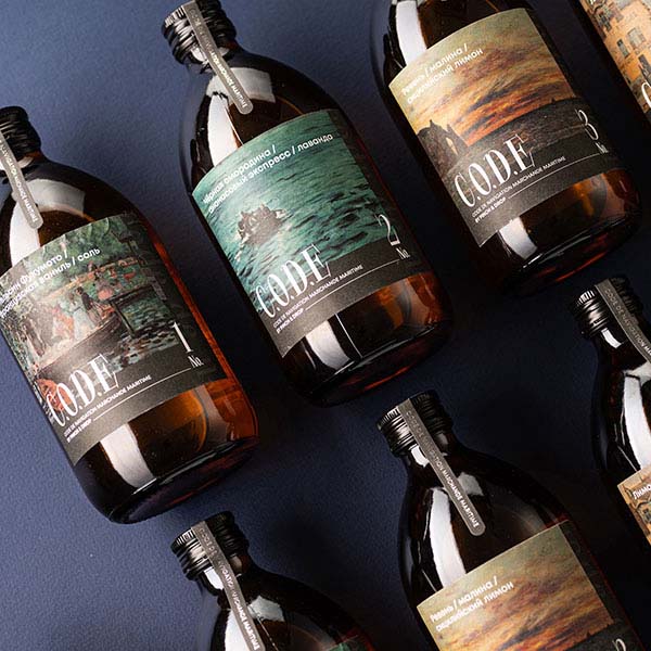 Кордиал «Апельсин Фукумото / Французская Ваниль / Соль» C.O.D.E;стекло;0,5л;D=7,H=18см