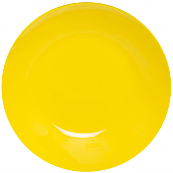 Тарелка глубокая «Арти»;стекло;0,78л;D=20см;желт.