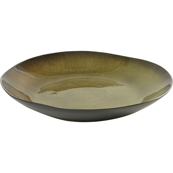 Блюдо «Пьюр» глубокое;керамика;D=32,H=5см;зелен.