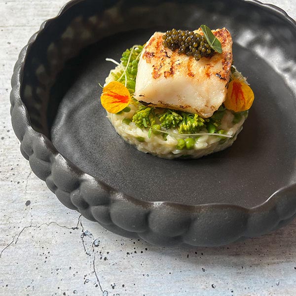 Тарелка «Ро Дизайн Бай Кевала» с бортом;керамика;D=245,H=55мм;черный