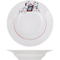 Тарелка глубокая «Далматинцы»;фарфор;250мл;D=20,H=5см;белый