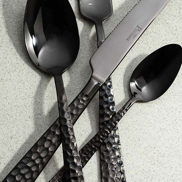 Ложка десертная «Пэлас Мартеллато Трэжер Блэк»;сталь нерж.;,L=180/60,B=35мм;черный