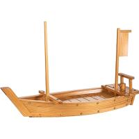 Блюдо для суши «Корабль»;сосна,сталь;,H=48,5,L=75,B=26,5см;бежев.