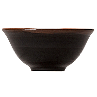 Салатник «Кото»;фарфор;116мл;D=10,H=5см;черный,коричнев.