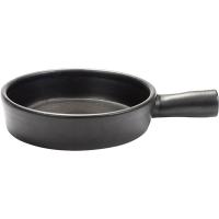 Форма для запекания «Серфис» с ручкой;керамика;D=210,H=45мм;черный