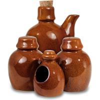 Набор д/специй 4 предм. «Киото-браун»;коричнев.