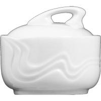 Сахарница с крыш. «Мелодия»;фарфор;200мл;D=87,H=75мм;белый