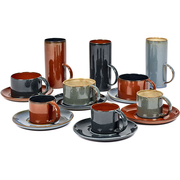 Блюдце;керамика;D=135/80,H=12мм;коричнев.