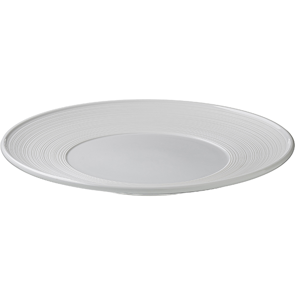 Тарелка «Граффити»;фарфор;D=32см;белый