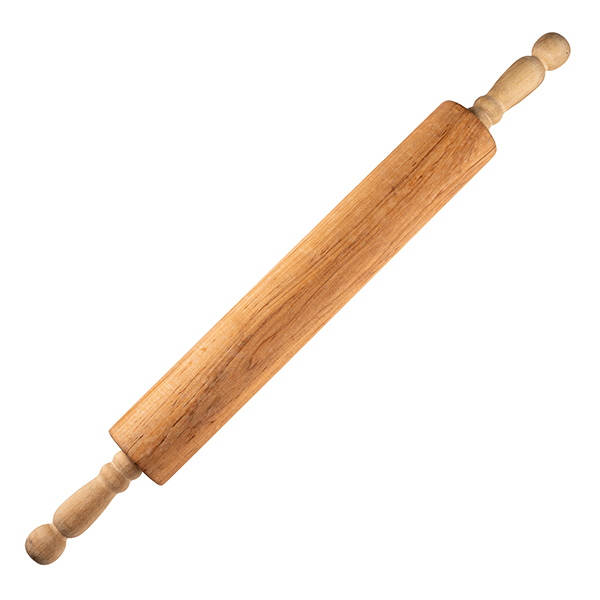 Скалка с вращающейся ручкой;бук;D=5,L=60/40см;св. дерево