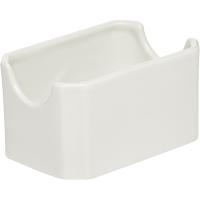 Емкость для пакетиков сахара «Монако Вайт»;фарфор;,H=55,L=103,B=68мм;белый