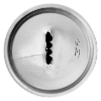 Насадка кондитерская «Узкая полоса»;сталь нерж.;D=22,H=30мм;металлич.