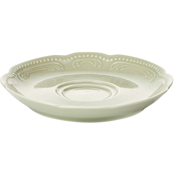 Блюдце «В.Виена Шарм»;фарфор;D=120,H=16мм;зелен.