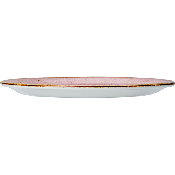 Тарелка «Крафт Распберри» мелкая;фарфор;D=20,H=2см;розов.,коричнев.