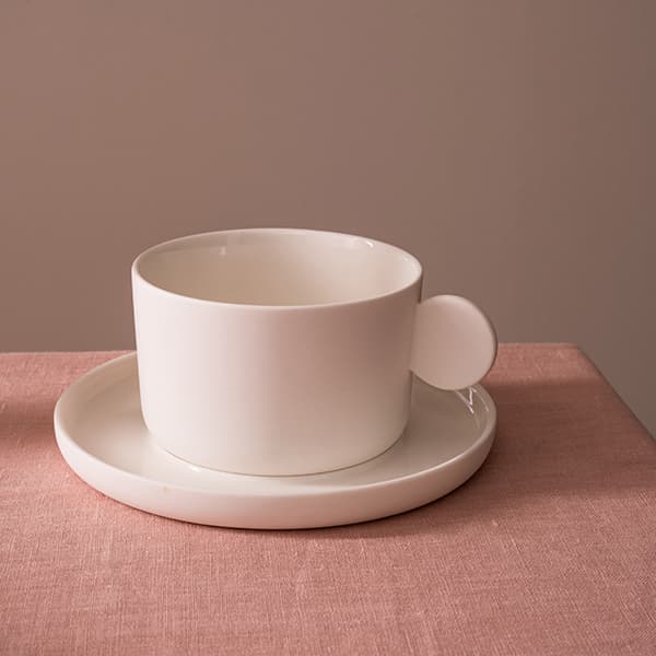 Чайная пара «Афрос»;кост.фарф.;250мл;D=40,H=55,L=90,B=110мм;белый Чайная пара «Афрос»;кост.фарф.;250мл;D=40,H=55,L=90,B=110мм;белый