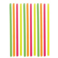 Трубочки без сгиба[100шт];полипроп.;D=6,L=500мм;разноцветн.