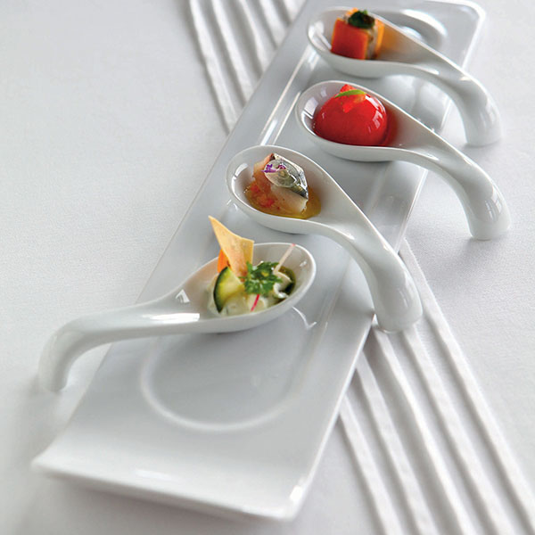 Ложка д/пунша;фарфор;,L=115,B=45мм;белый