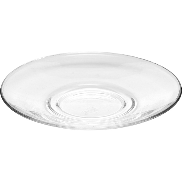 Блюдце «Гламур»;стекло;D=132/45,H=2мм;прозр.