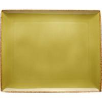 Блюдо «Террамеса Олива» прямоугольное;фарфор;,L=33,B=27см;олив.