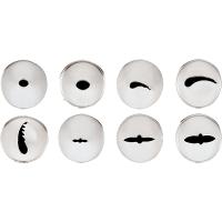 Набор кондитерских насадок[8шт];сталь нерж.;D=18,H=35,L=115,B=60мм;металлич.