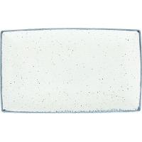 Блюдо для подачи «Органика Маре»;фарфор;,L=28,B=17см;белый,синий