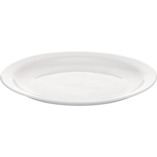 Тарелка «Перформа» мелкая;стекло;D=235,H=23мм;белый