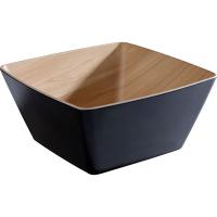 Салатник «Фрида»;пластик;3,5л;,H=12,L=25,B=25см;черный,бежев.