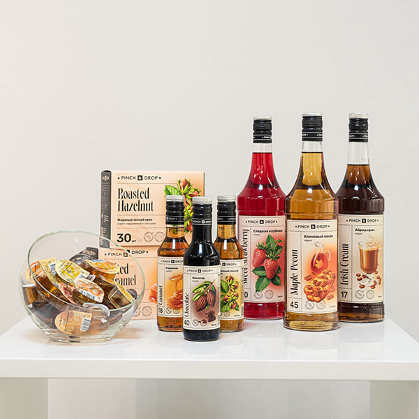 Сироп «Лимонный Тарт» ароматизированный порционный Pinch&Drop на подложке[50шт];поливинилхл.;15мл;D=