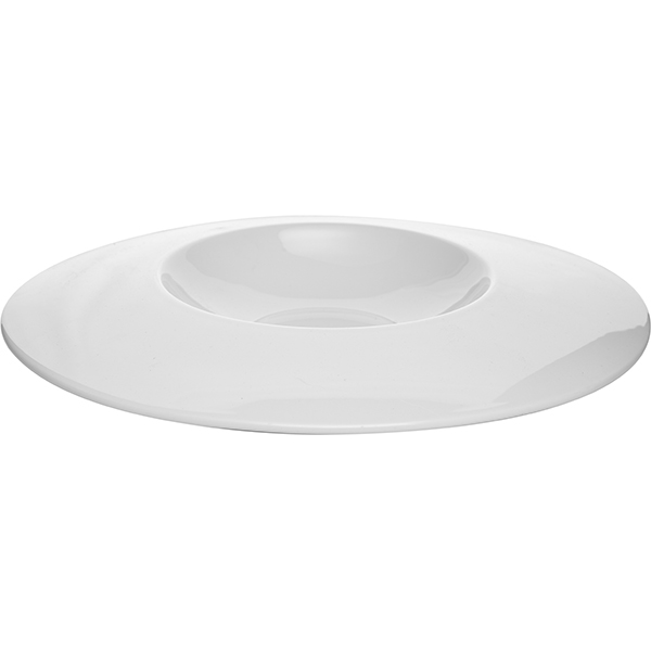 Блюдо «Флоат Вайт»;фарфор;310мл;D=305,H=40мм;белый