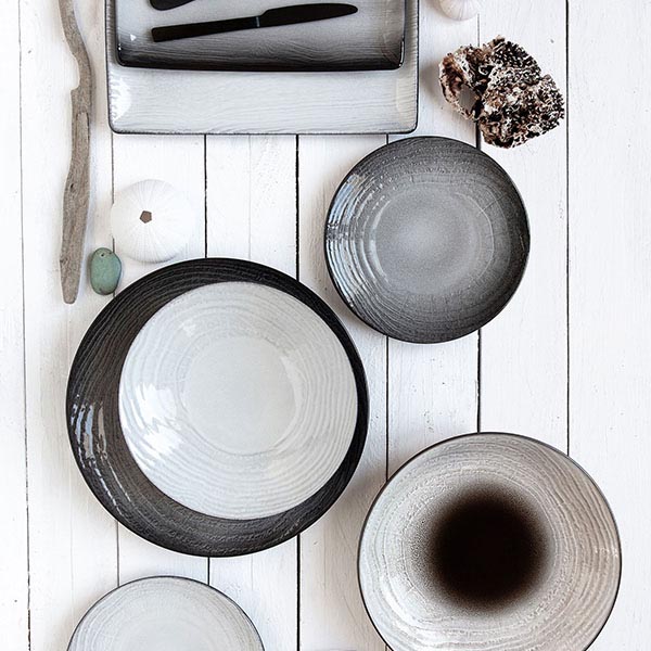 Салатник «Свелл»;керамика;D=150,H=56мм;черный,коричнев.