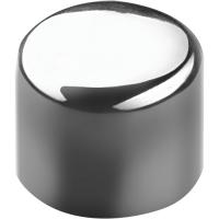 Крышка-заглушка д/сифона;сталь нерж.;D=22мм;металлич.