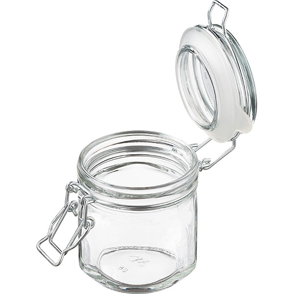 Банка квадратная с крышкой;стекло,силикон;350мл;,H=11,L=8,B=8см;прозр.