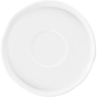 Блюдце «Эггшелл» с бортом;фарфор;D=135/50мм;белый