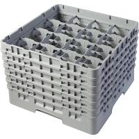 Кассета для бокалов 16 ячеек Dmax=111,Hmax=298мм;полипроп.;,H=34,9,L=50,B=50см;серый