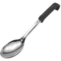 Ложка кухонная;сталь нерж.;,L=34см;металлич.,черный