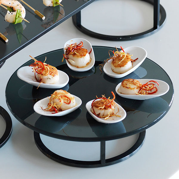 Блюдо для комплимента овальное набор[6шт];фарфор;,H=25,L=98,B=58мм;белый