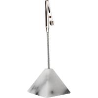 Клипса-держатель д/карточек (+15 белых карточек и 15 черных 10*8 см)[4шт];мрамор;,H=100,L=35,B=35мм;