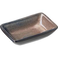 Соусник «Пати»;фарфор;50мл;,L=95,B=70мм;серый,синий